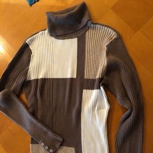 Colorblock Turtleneck